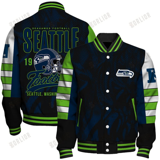 Seattle Seahawks Football Team 2024 - 25 Wear Your Passion Unisex Varsity Jacket