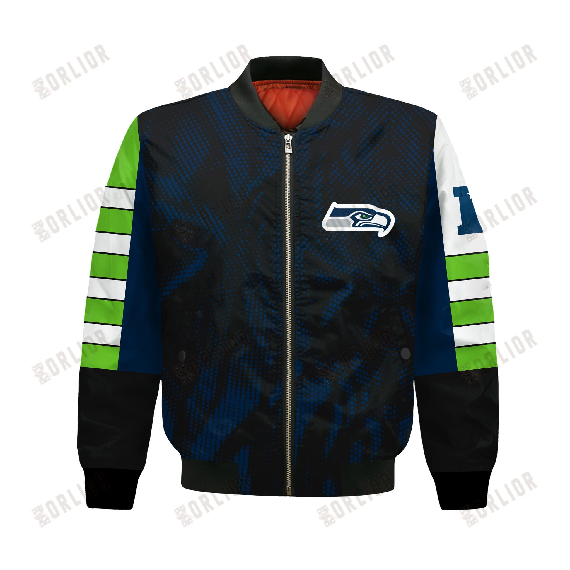 Seattle Seahawks Football Team 2024 - 25 Wear Your Passion Bomber Jacket