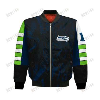 Seattle Seahawks Football Team 2024 - 25 Wear Your Passion Bomber Jacket