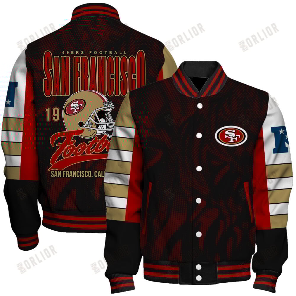 San Francisco 49ers Football Team 2024 - 25 Wear Your Passion Unisex Varsity Jacket