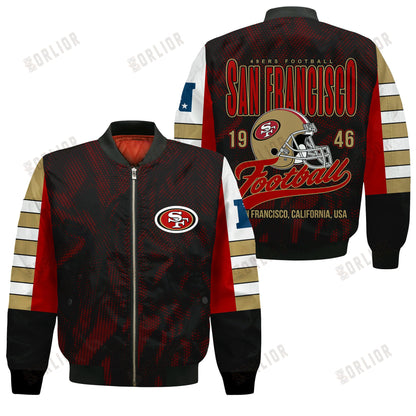 San Francisco 49ers Football Team 2024 - 25 Wear Your Passion Bomber Jacket
