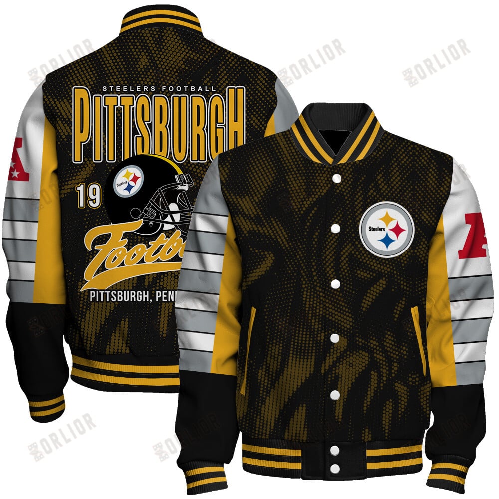 Pittsburgh Steelers Football Team 2024 - 25 Wear Your Passion Unisex Varsity Jacket