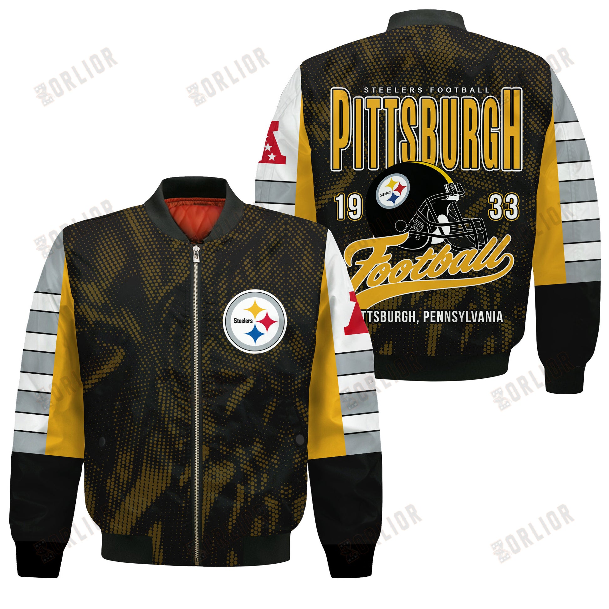 Pittsburgh Steelers Football Team 2024 - 25 Wear Your Passion Bomber Jacket