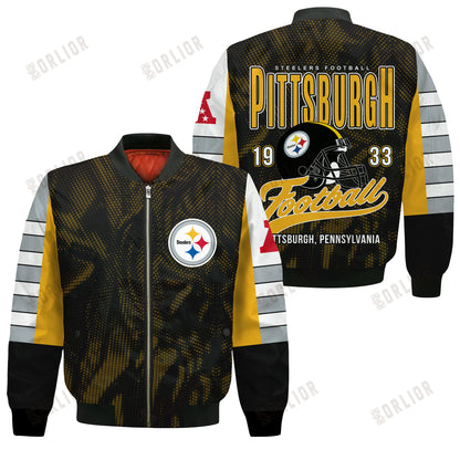 Pittsburgh Steelers Football Team 2024 - 25 Wear Your Passion Bomber Jacket