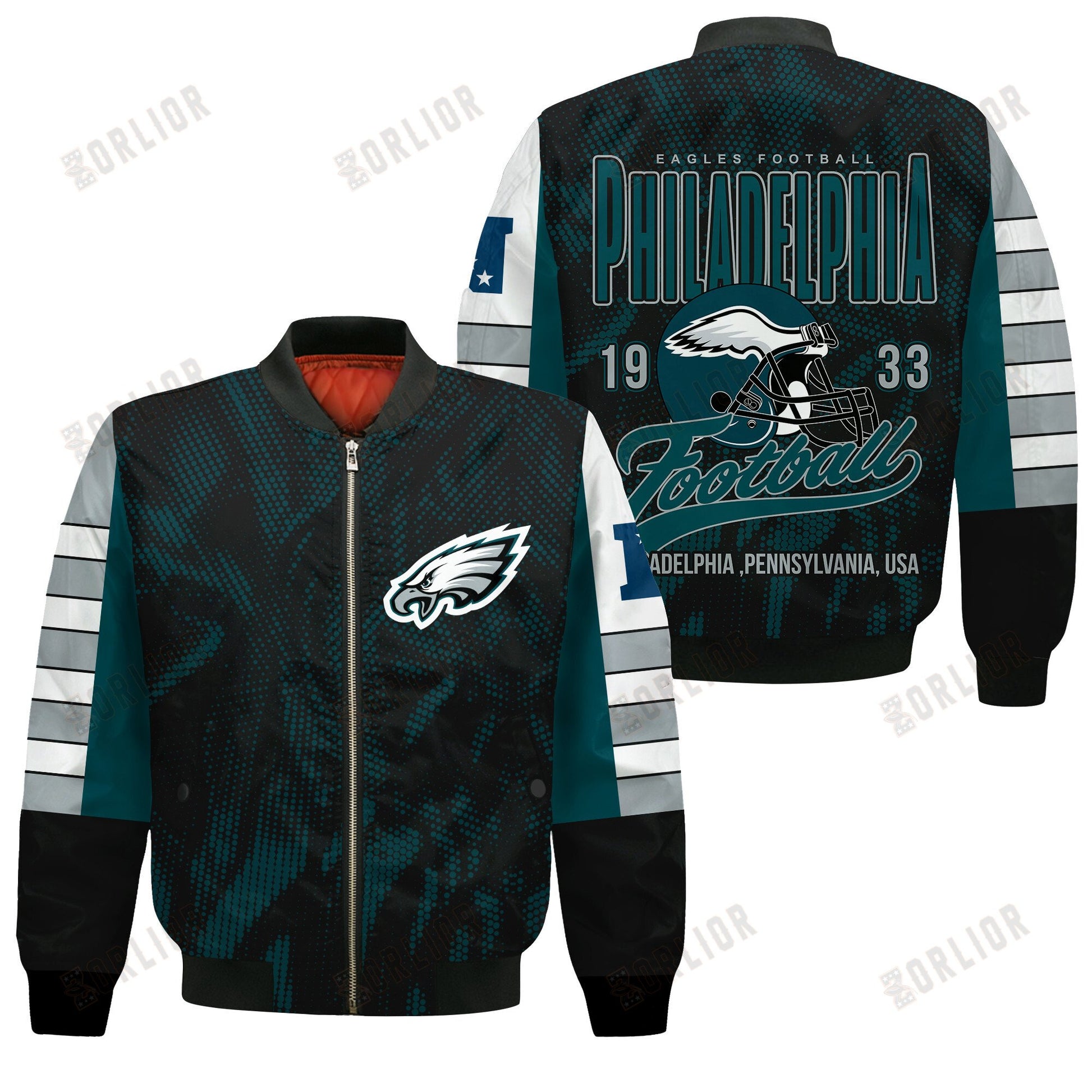 Philadelphia Eagles Football Team 2024 - 25 Wear Your Passion Bomber Jacket