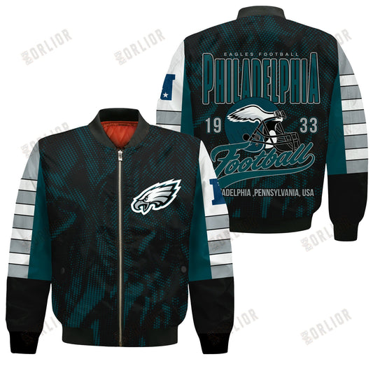Philadelphia Eagles Football Team 2024 - 25 Wear Your Passion Bomber Jacket