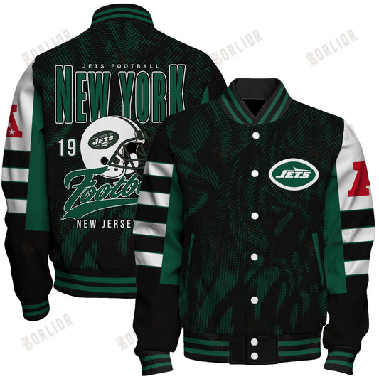 New York Jets Football Team 2024 - 25 Wear Your Passion Unisex Varsity Jacket