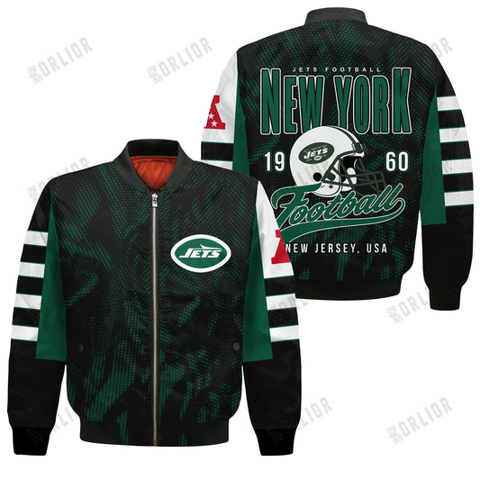 New York Jets Football Team 2024 - 25 Wear Your Passion Bomber Jacket