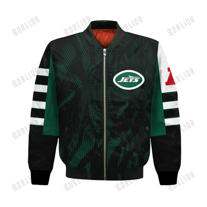 New York Jets Football Team 2024 - 25 Wear Your Passion Bomber Jacket