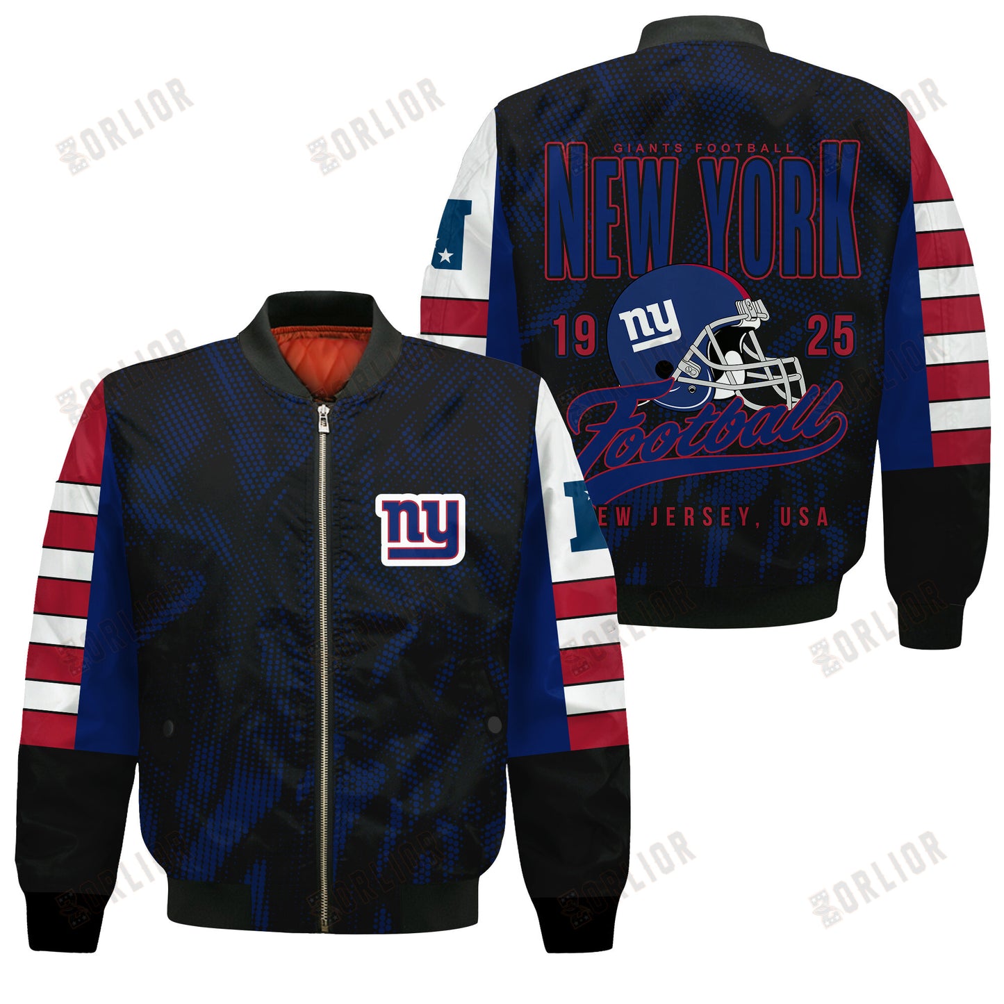 New York Giants Football Team 2024 - 25 Wear Your Passion Bomber Jacket