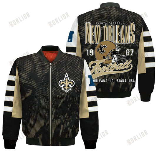 New Orleans Saints Football Team 2024 - 25 Wear Your Passion Bomber Jacket