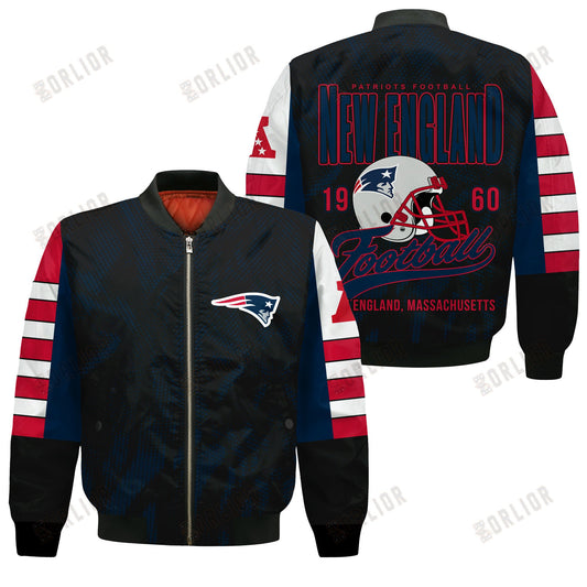 New England Patriots Football Team 2024 - 25 Wear Your Passion Bomber Jacket