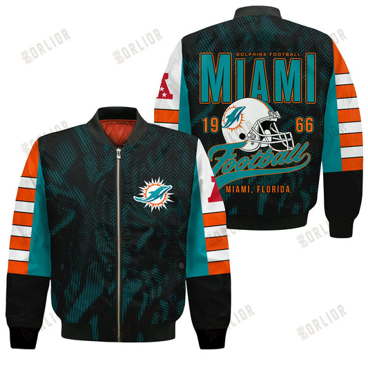 Miami Dolphins Football Team 2024 - 25 Wear Your Passion Bomber Jacket