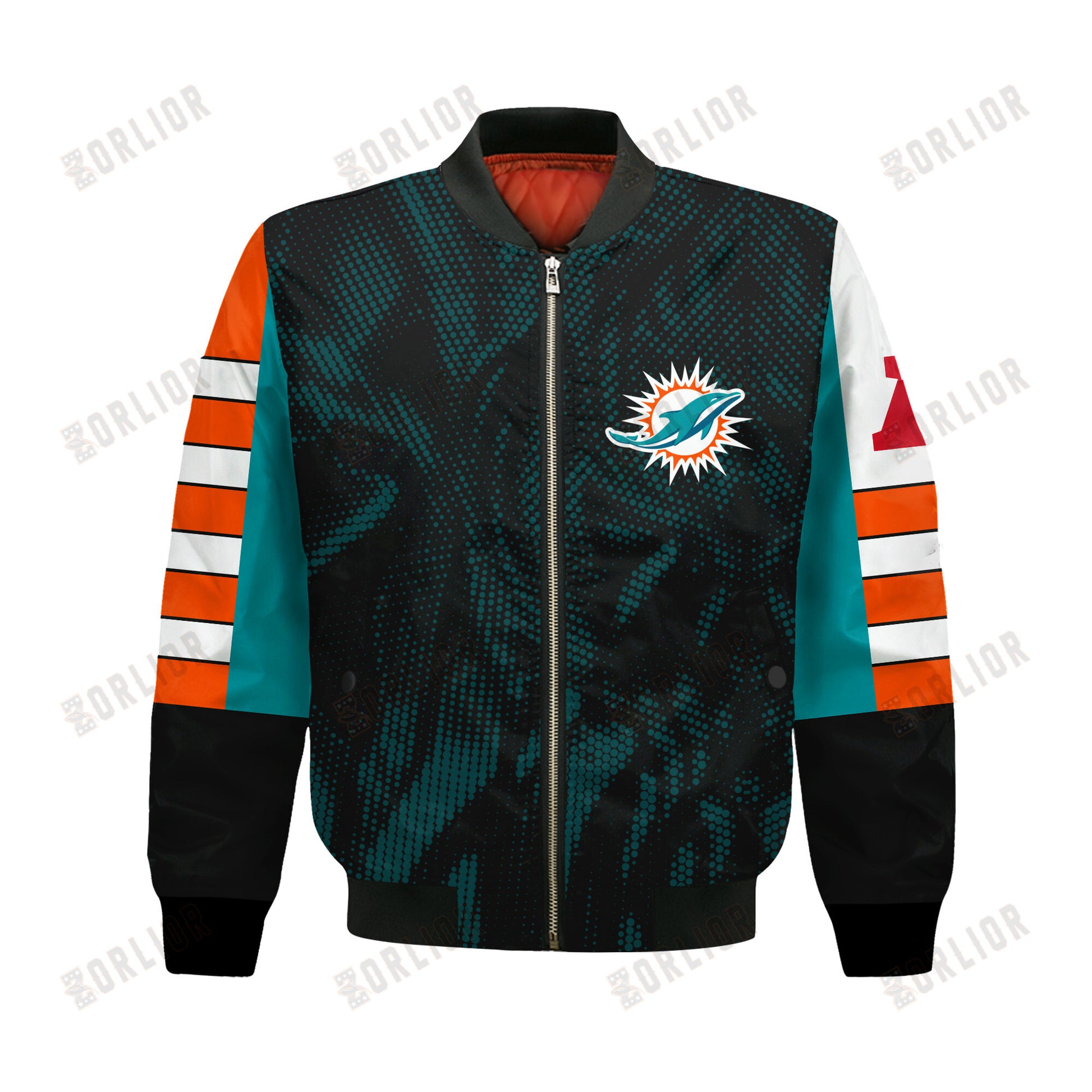 Miami Dolphins Football Team 2024 - 25 Wear Your Passion Bomber Jacket