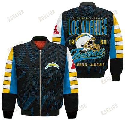 Los Angeles Chargers Football Team 2024 - 25 Wear Your Passion Bomber Jacket