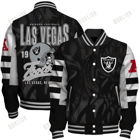 Las Vegas Raiders Football Team 2024 - 25 Wear Your Passion Unisex Varsity Jacket