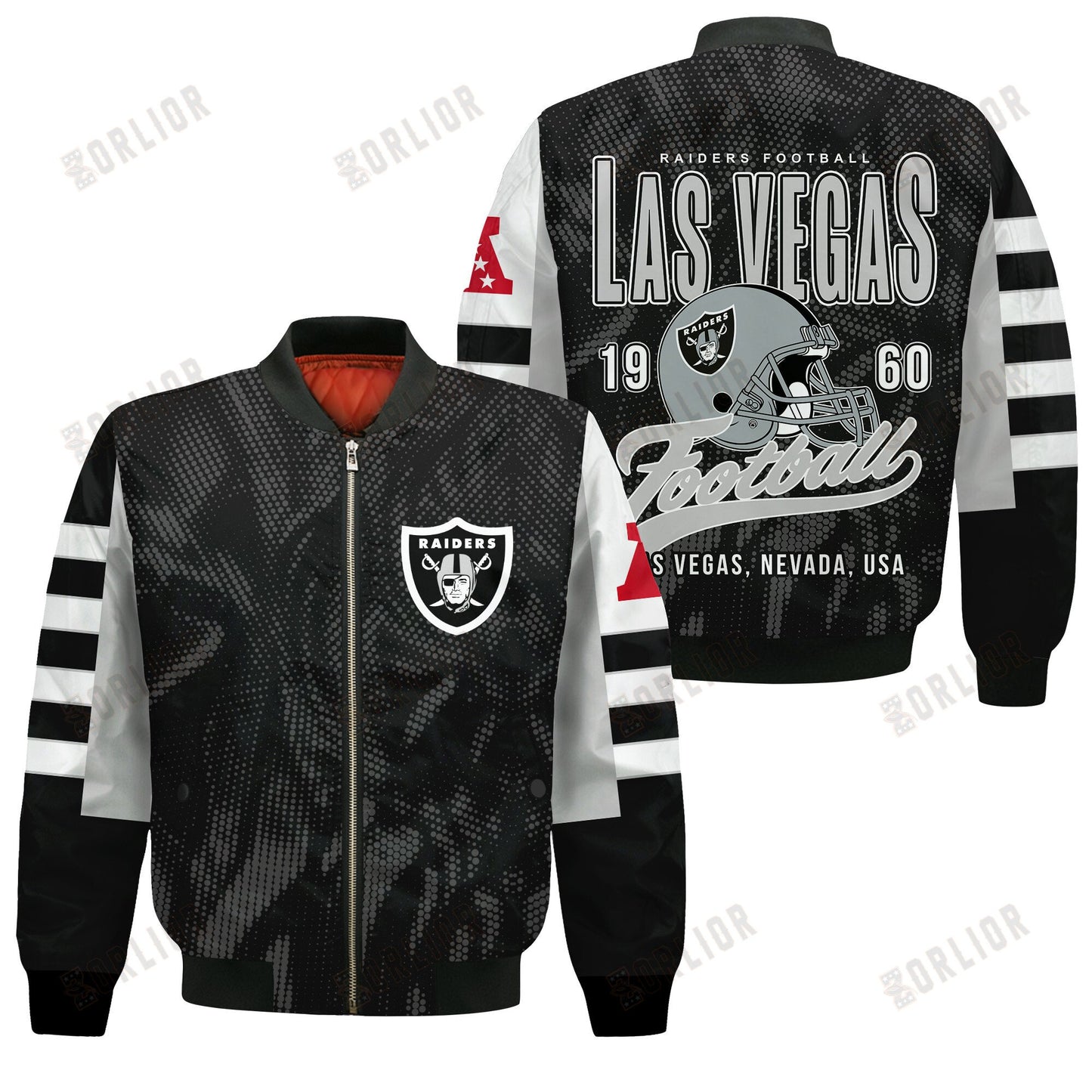 Las Vegas Raiders Football Team 2024 - 25 Wear Your Passion Bomber Jacket