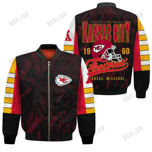 Kansas City Chiefs Football Team 2024 - 25 Wear Your Passion Bomber Jacket
