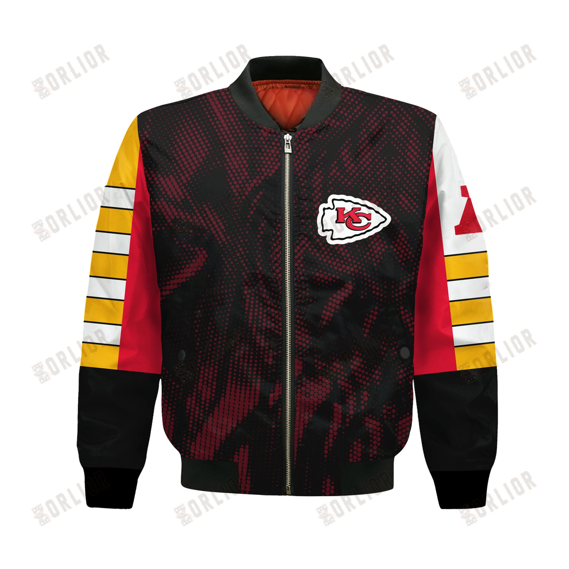 Kansas City Chiefs Football Team 2024 - 25 Wear Your Passion Bomber Jacket