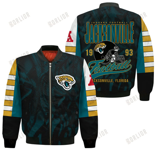 Jacksonville Jaguars Football Team 2024 - 25 Wear Your Passion Bomber Jacket