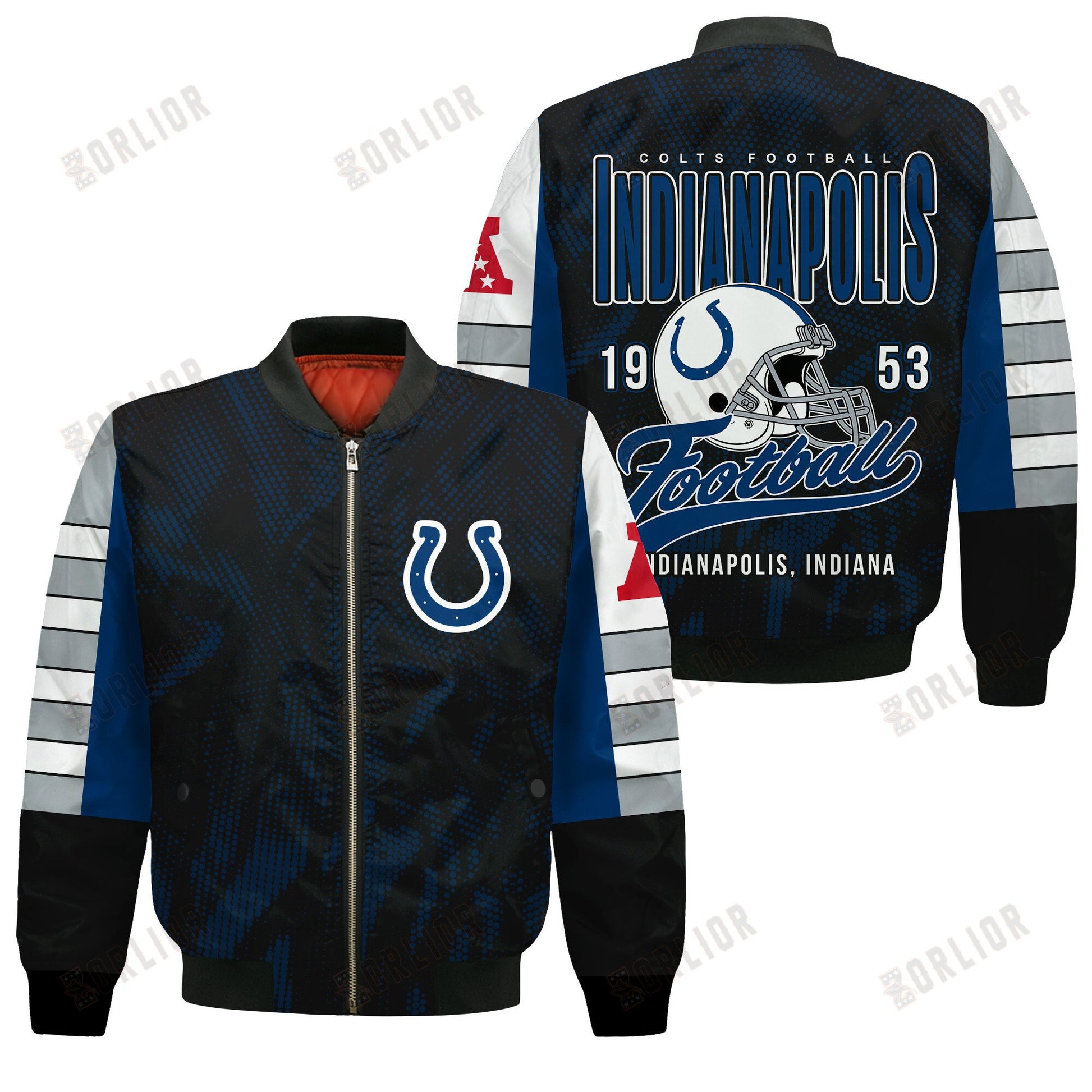 Indianapolis Colts Football Team 2024 - 25 Wear Your Passion Bomber Jacket