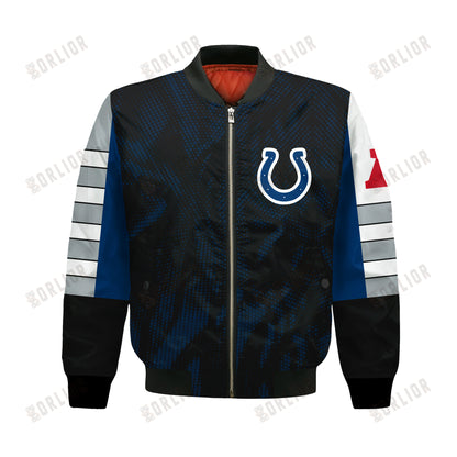 Indianapolis Colts Football Team 2024 - 25 Wear Your Passion Bomber Jacket