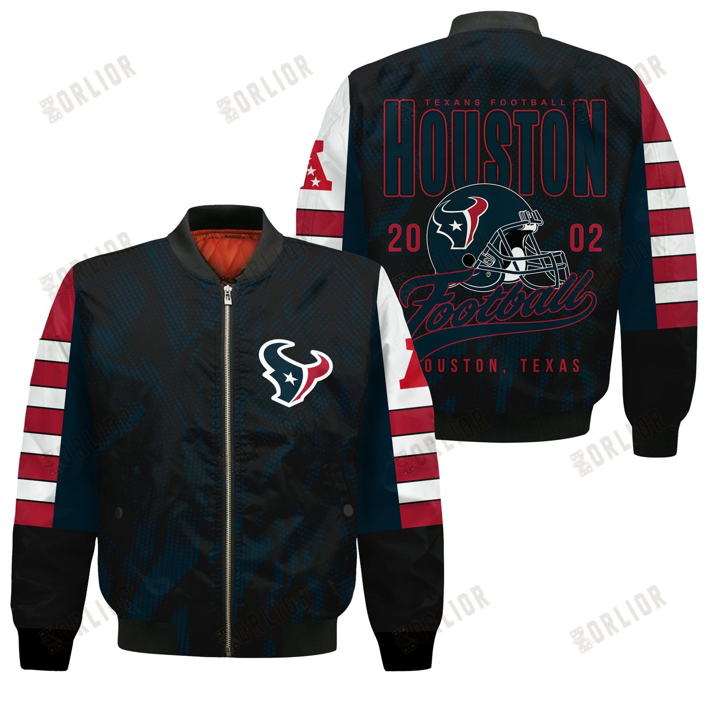 Houston Texans Football Team 2024 - 25 Wear Your Passion Bomber Jacket