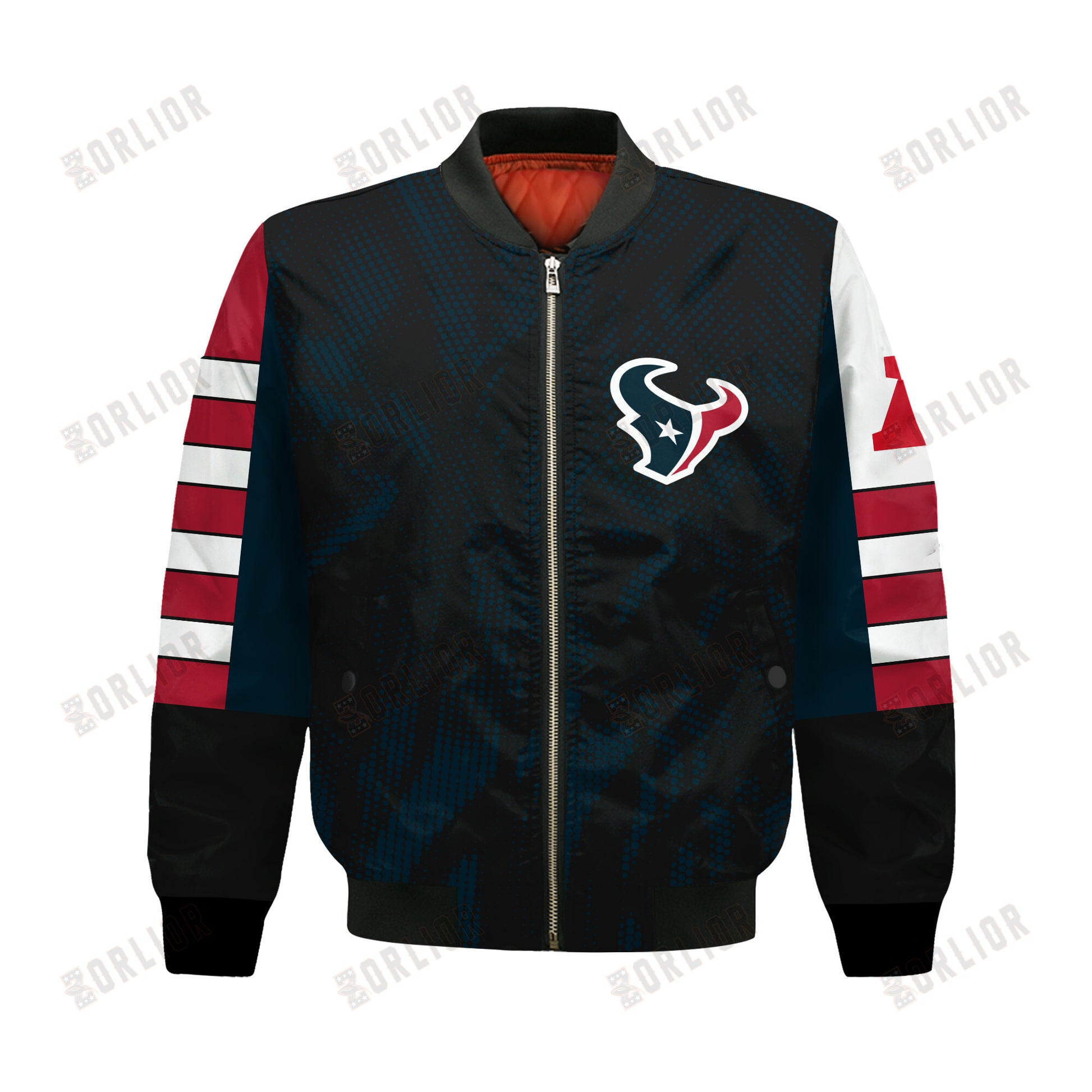 Houston Texans Football Team 2024 - 25 Wear Your Passion Bomber Jacket