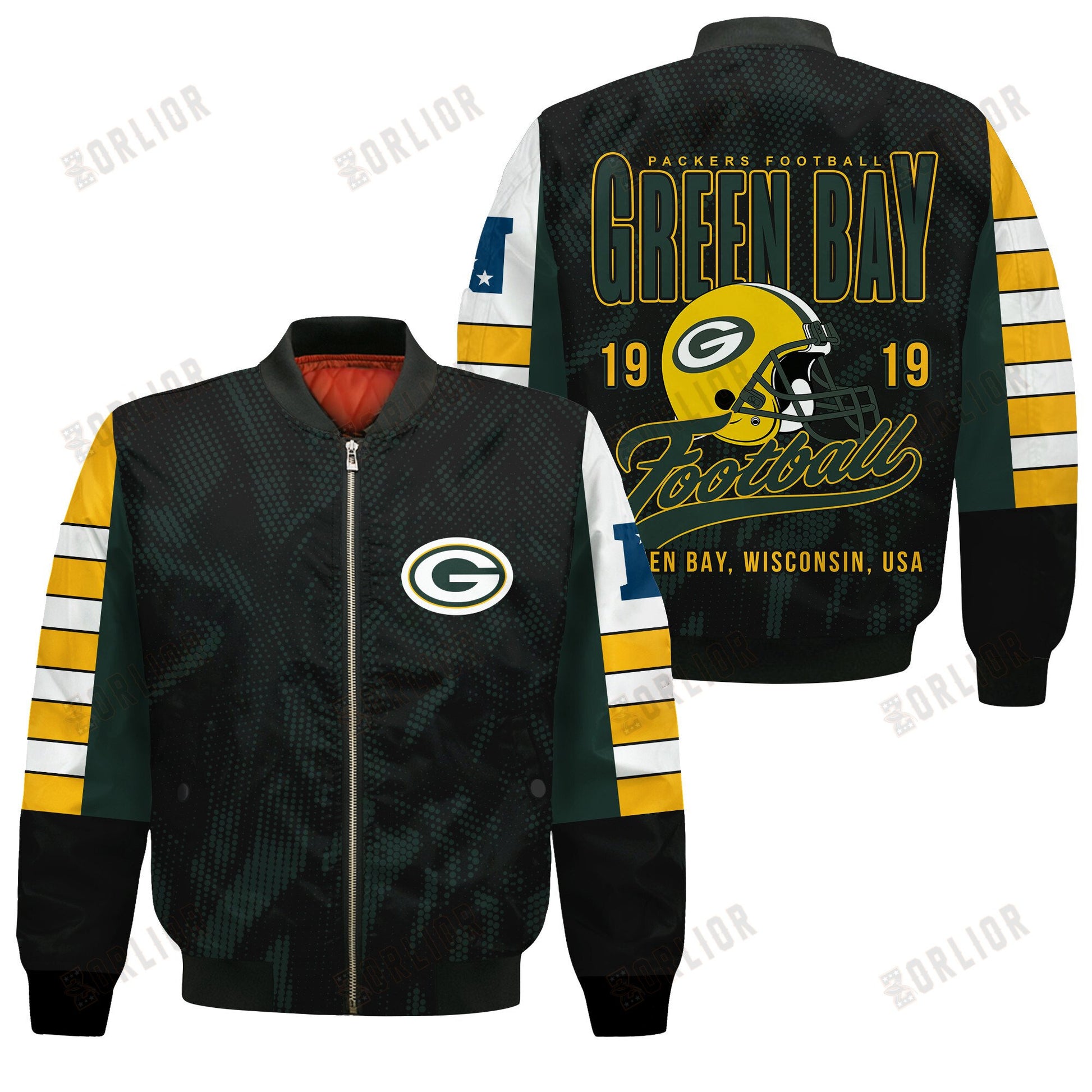 Green Bay Packers Football Team 2024 - 25 Wear Your Passion Bomber Jacket