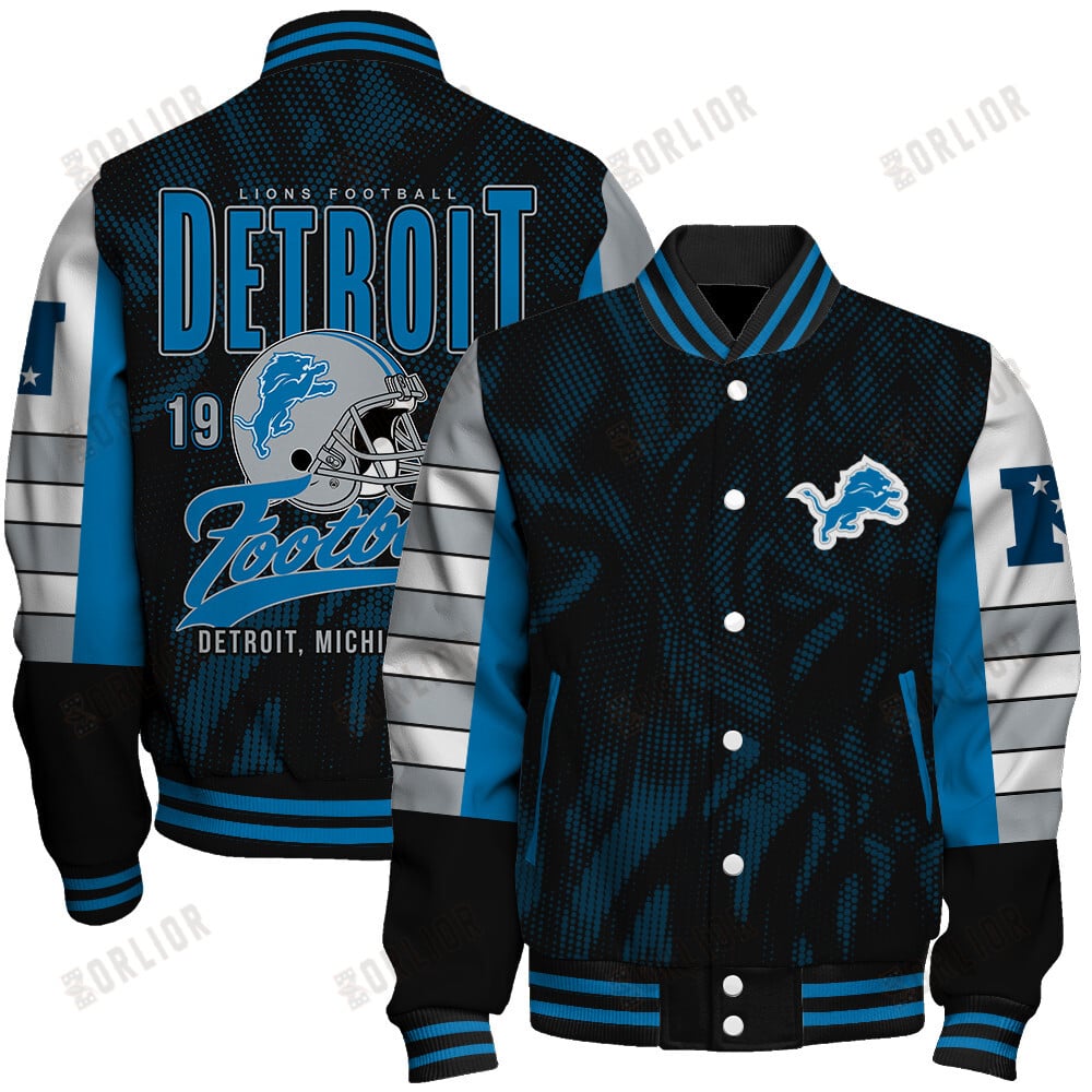 Detroit Lions Football Team 2024 - 25 Wear Your Passion Unisex Varsity Jacket