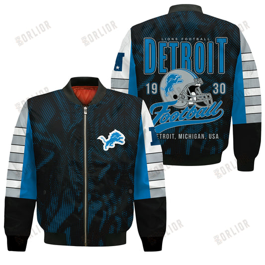 Detroit Lions Football Team 2024 - 25 Wear Your Passion Bomber Jacket