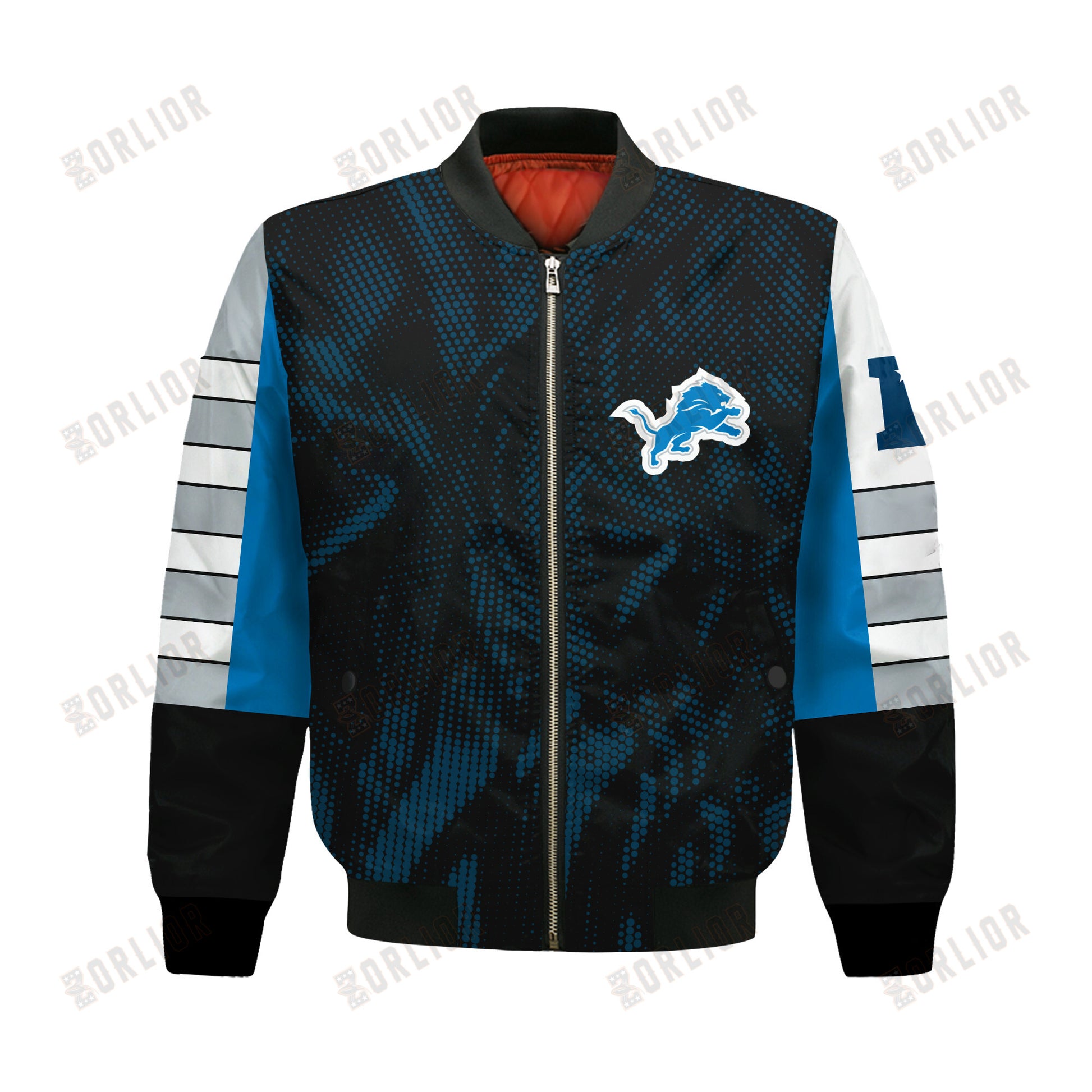 Detroit Lions Football Team 2024 - 25 Wear Your Passion Bomber Jacket