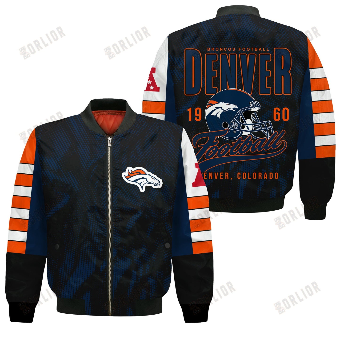 Denver Broncos Football Team 2024 - 25 Wear Your Passion Bomber Jacket