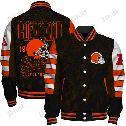 Cleveland Browns Football Team 2024 - 25 Wear Your Passion Unisex Varsity Jacket