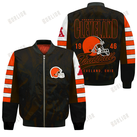 Cleveland Browns Football Team 2024 - 25 Wear Your Passion Bomber Jacket