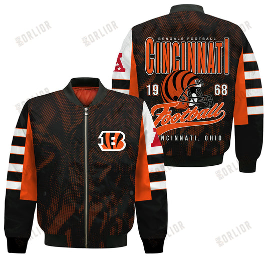 Cincinnati Bengals Football Team 2024 - 25 Wear Your Passion Bomber Jacket