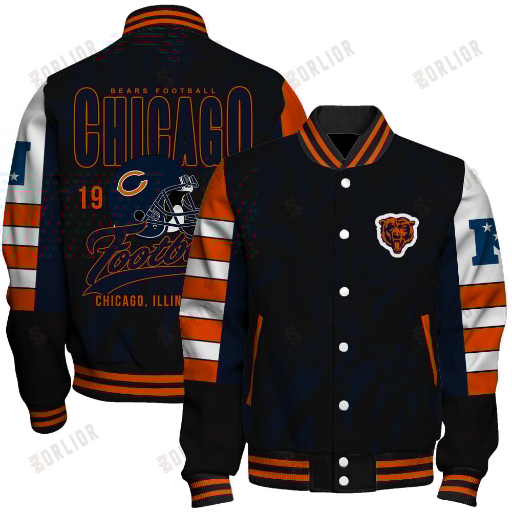 Chicago Bears Football Team 2024 - 25 Wear Your Passion Unisex Varsity Jacket