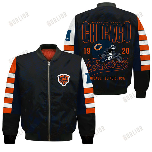 Chicago Bears Football Team 2024 - 25 Wear Your Passion Bomber Jacket