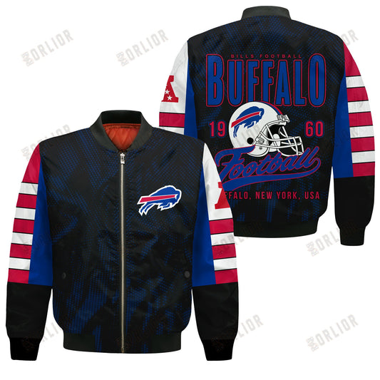 Buffalo Bills Football Team 2024 - 25 Wear Your Passion Bomber Jacket