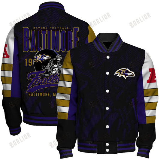 Baltimore Ravens Football Team 2024 - 25 Wear Your Passion Unisex Varsity Jacket