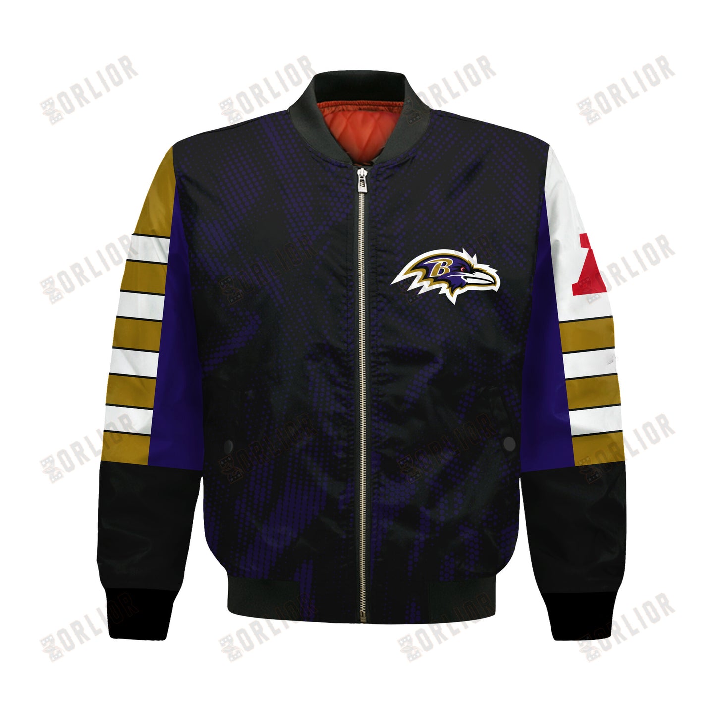 Baltimore Ravens Football Team 2024 - 25 Wear Your Passion Bomber Jacket