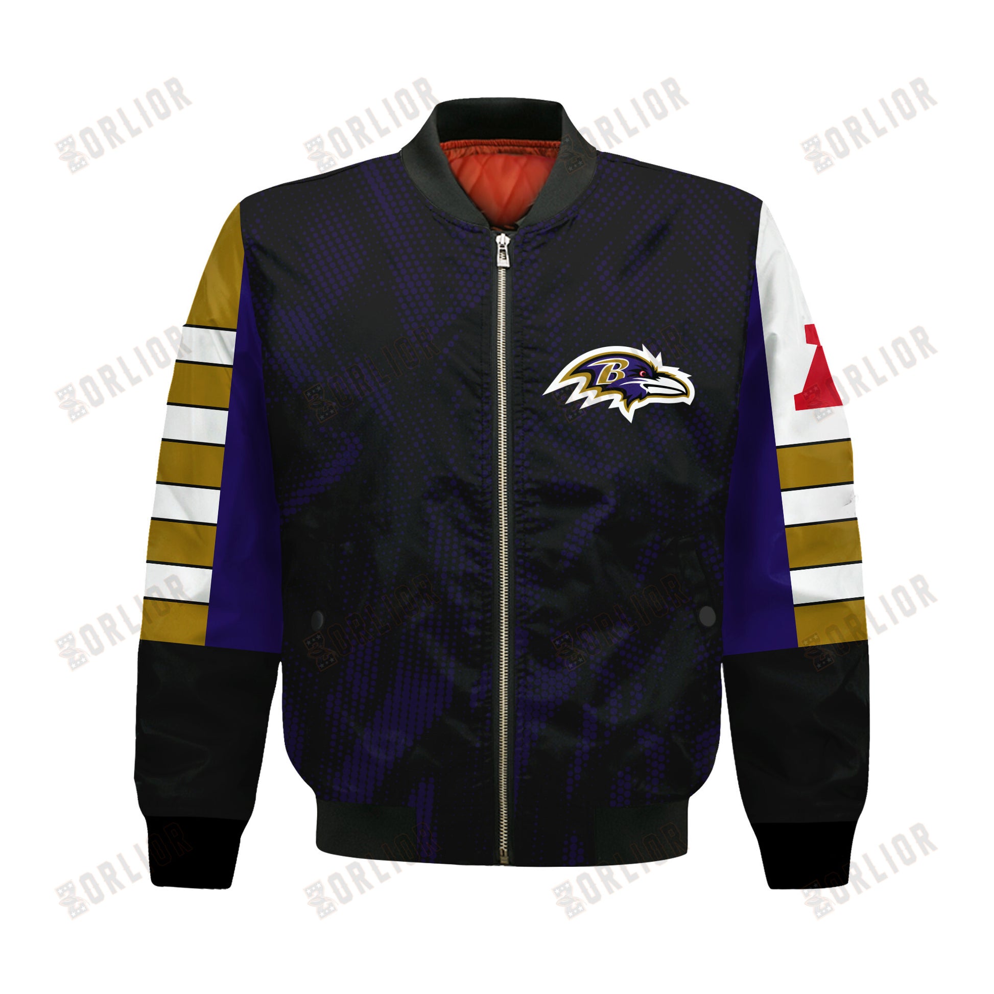 Baltimore Ravens Football Team 2024 - 25 Wear Your Passion Bomber Jacket