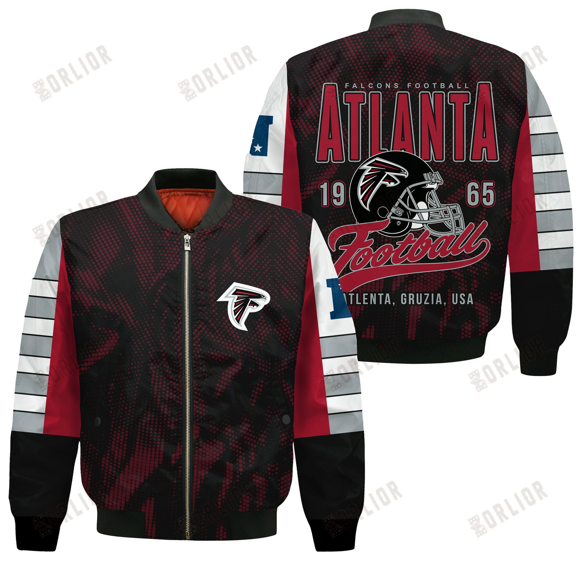 Atlanta Falcons Football Team 2024 - 25 Wear Your Passion Bomber Jacket