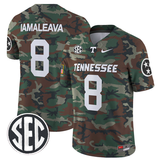 Tennessee Volunteers 2024 Military Vapor Limited Jersey V2 - All Stitched