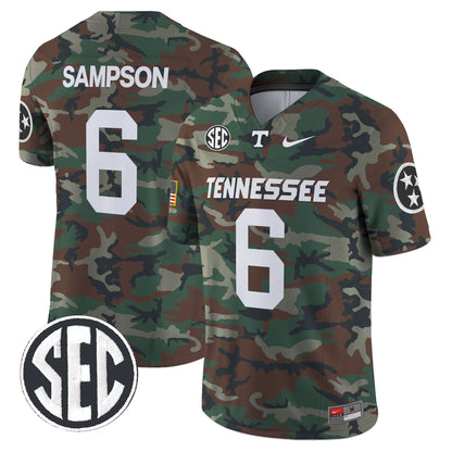 Tennessee Volunteers 2024 Military Vapor Limited Jersey V2 - All Stitched