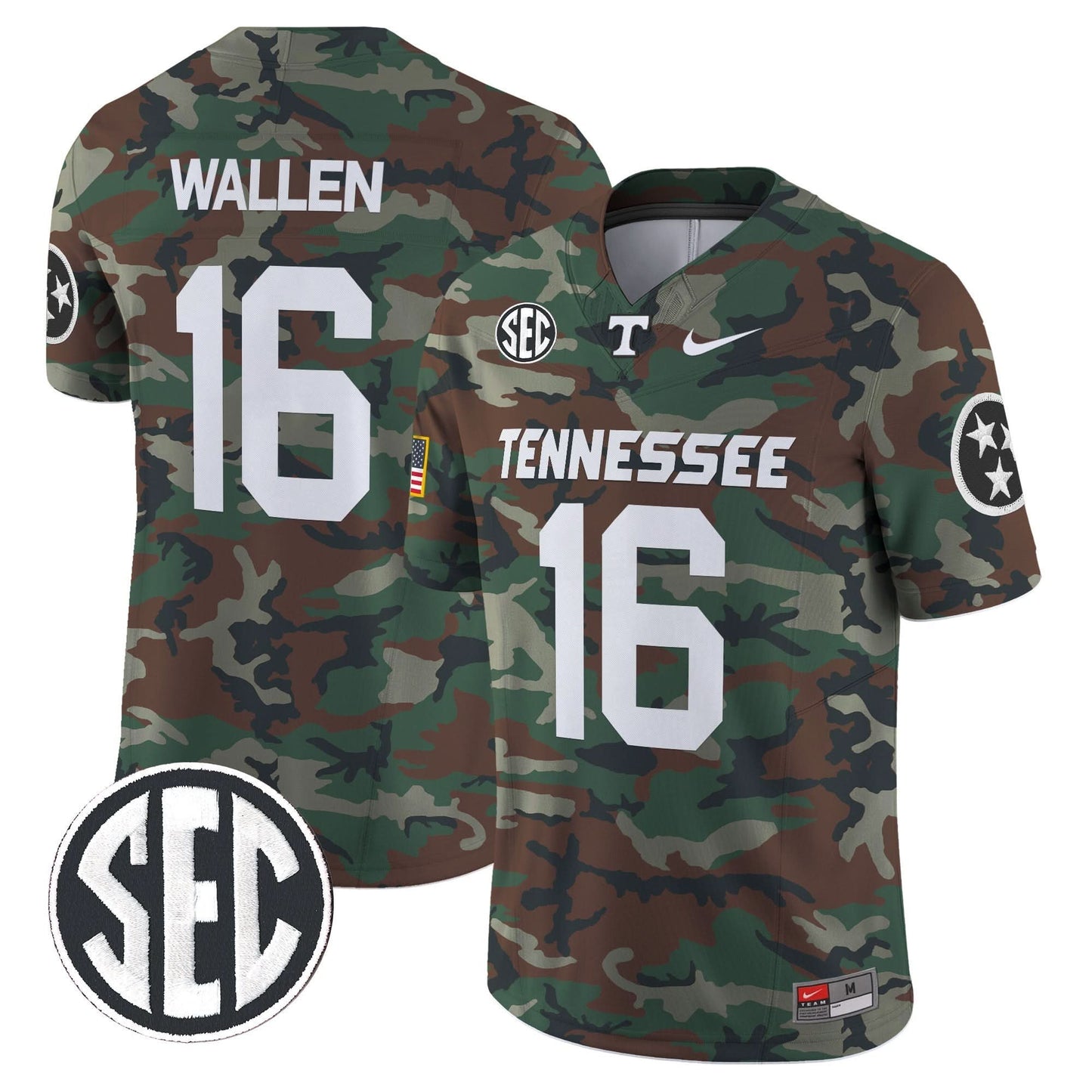 Tennessee Volunteers 2024 Military Vapor Limited Jersey V2 - All Stitched