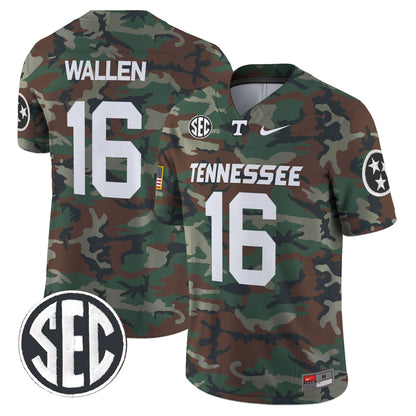 Tennessee Volunteers 2024 Military Vapor Limited Jersey V2 - All Stitched
