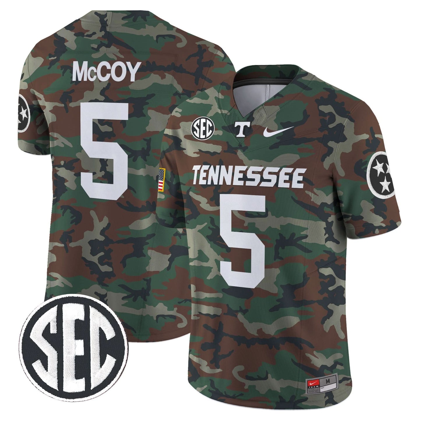 Tennessee Volunteers 2024 Military Vapor Limited Jersey V2 - All Stitched