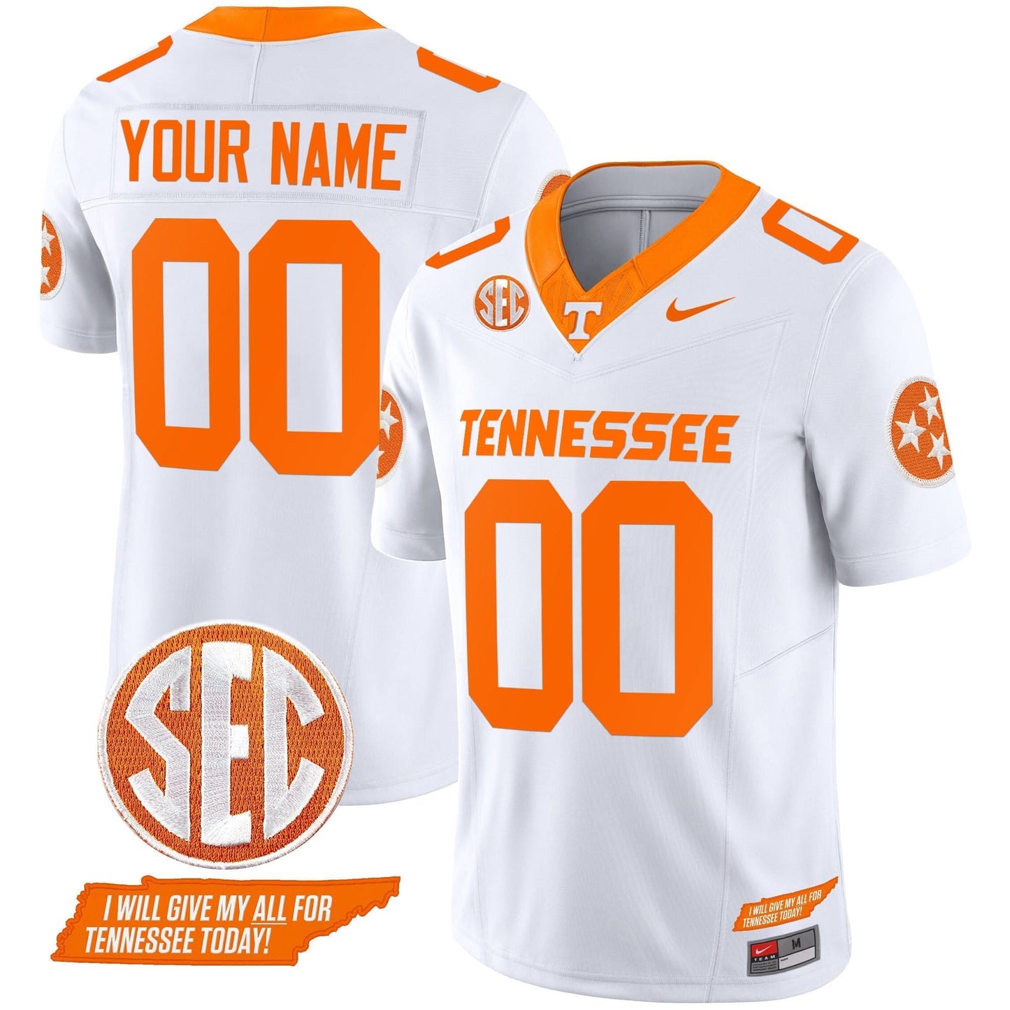 Tennessee Volunteers 2024 Vapor Limited Custom Jersey V3 - All Stitched