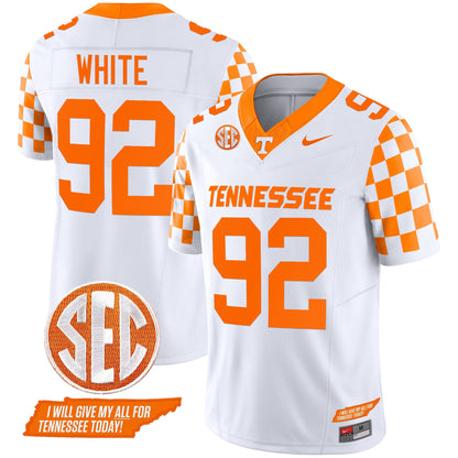 Tennessee Volunteers 2024 Checkerboard Vapor Limited Jersey V2 - All Stitched